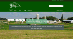 Desktop Screenshot of hiddenstreamfarm.com